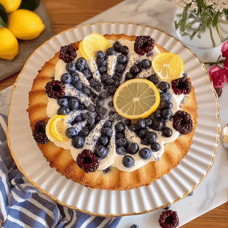 Irresistible Blueberry-Lemon Poppy Seed Brunch Cake