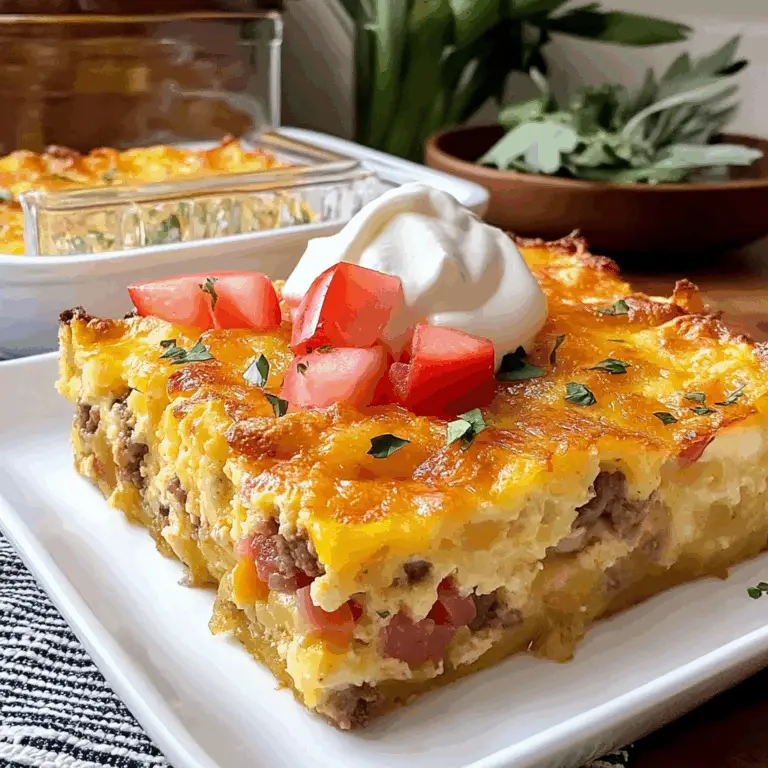 Irresistible Breakfast Casserole: A Comforting Delight
