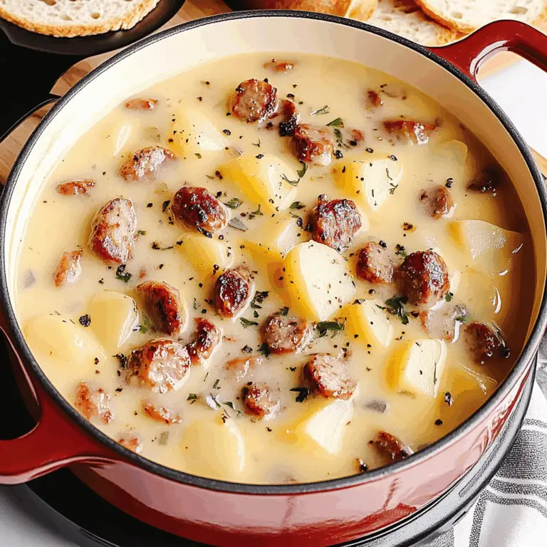 Creamy Cheesy Sausage Potato Soup: A Cozy Delight