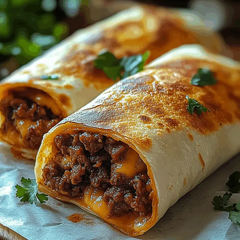 Crispy Beef and Cheese Chimichangas: Ultimate Flavor Fiesta