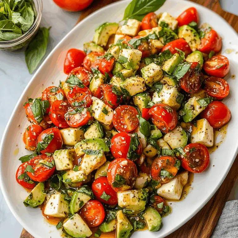 Delightful Easy Avocado Caprese Salad Recipe to Try Now