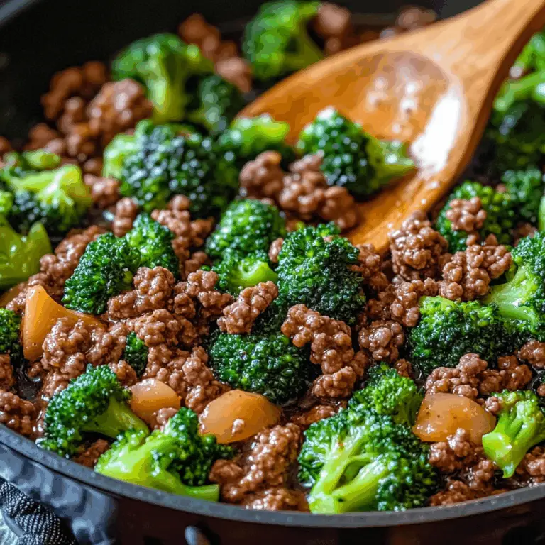 Quick & Easy Ground Beef and Broccoli Skillet Recipe
