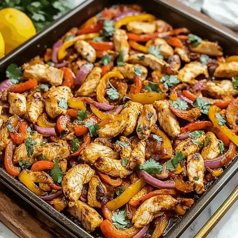 30-Minute Easy Sheet Pan Chicken Fajitas Recipe Delight