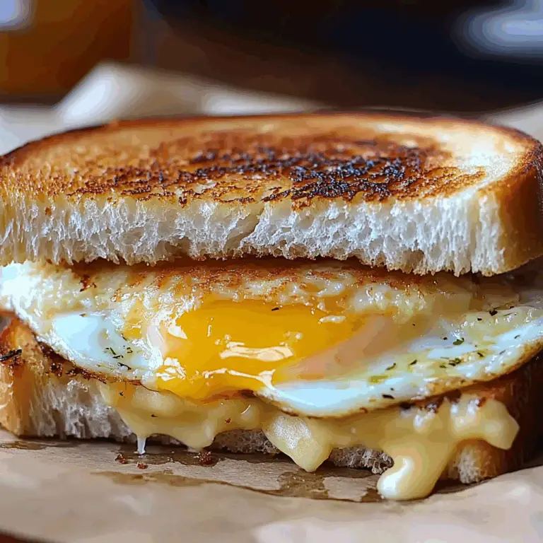 Irresistible Fried Egg Grilled Cheese Sandwich Recipe