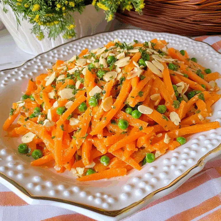 Delicious Julienned Carrots in Almond Butter Sauce Recipe