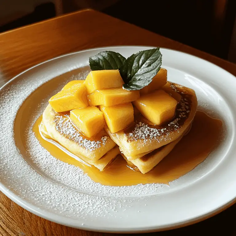 Irresistible Mango Pancakes: A Tropical Breakfast Delight