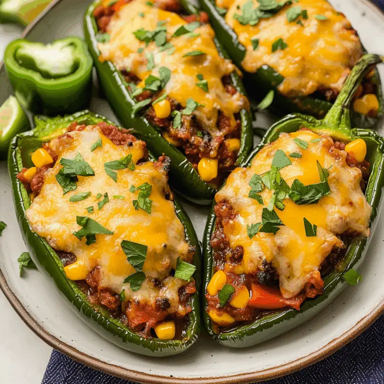 Irresistible Stuffed Poblano Peppers Recipe for Flavor Lovers