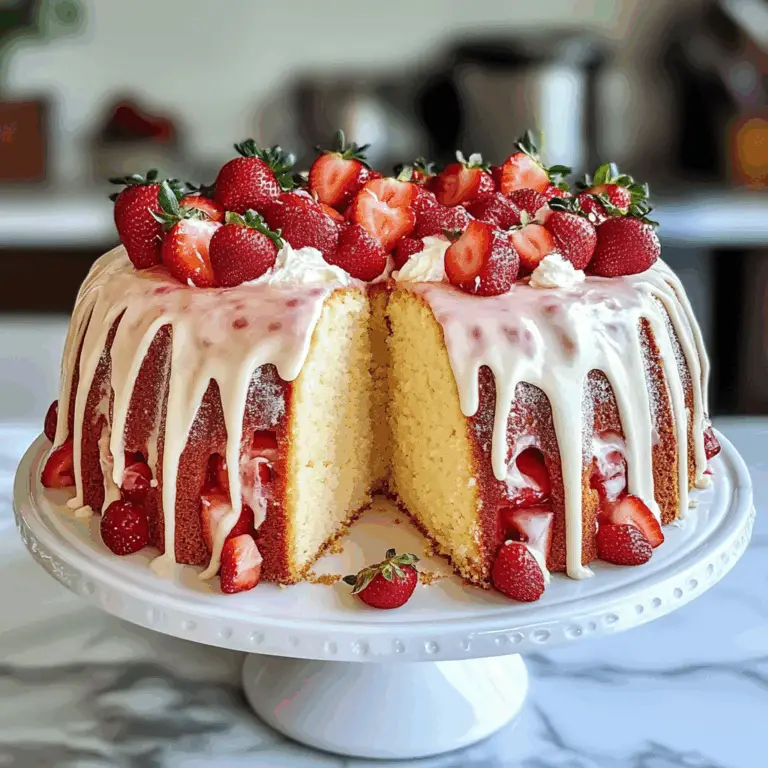 Irresistible Strawberry Cream Cheese Pound Cake Recipe
