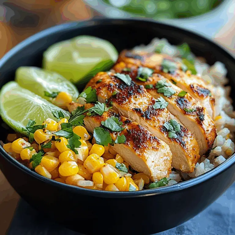 Delicious Street Corn Chicken Rice Bowl Recipe