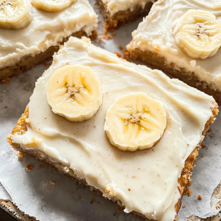 Banana Bars with Cream Cheese Frosting