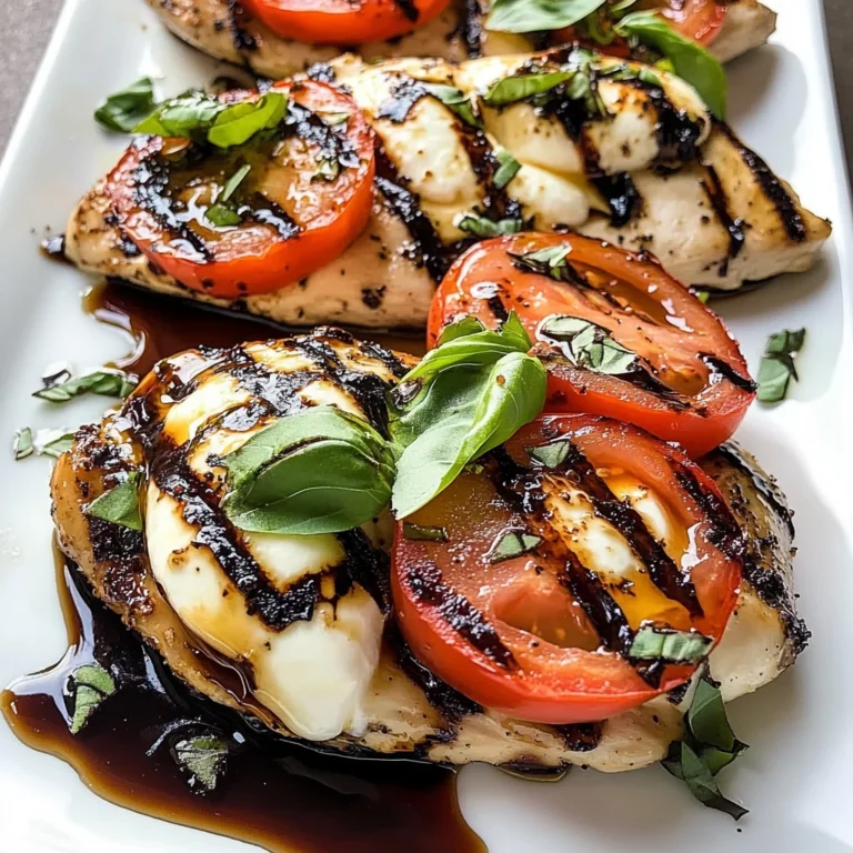 Caprese Grilled Chicken with Balsamic Reduction Recipe