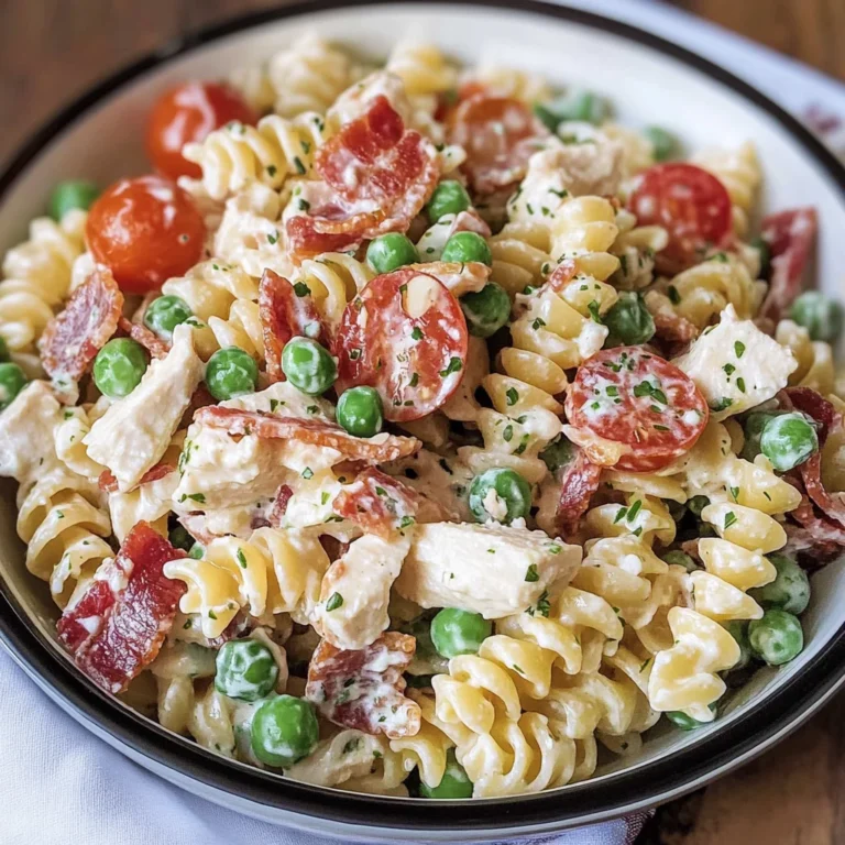 Chicken Turkey Bacon Ranch Pasta Salad