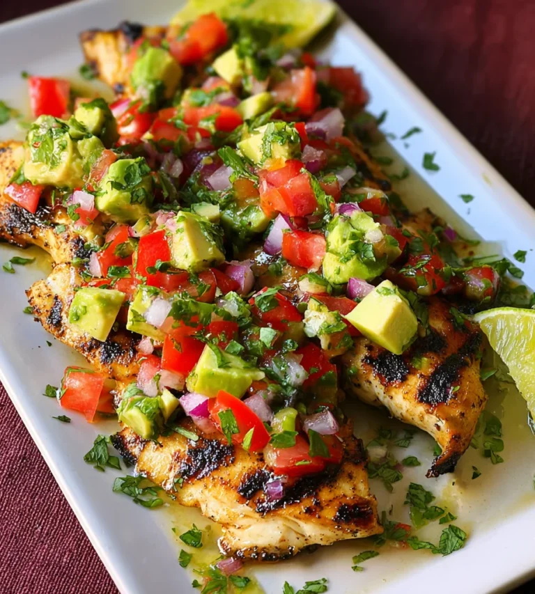 Cilantro-Lime Chicken with Avocado Salsa