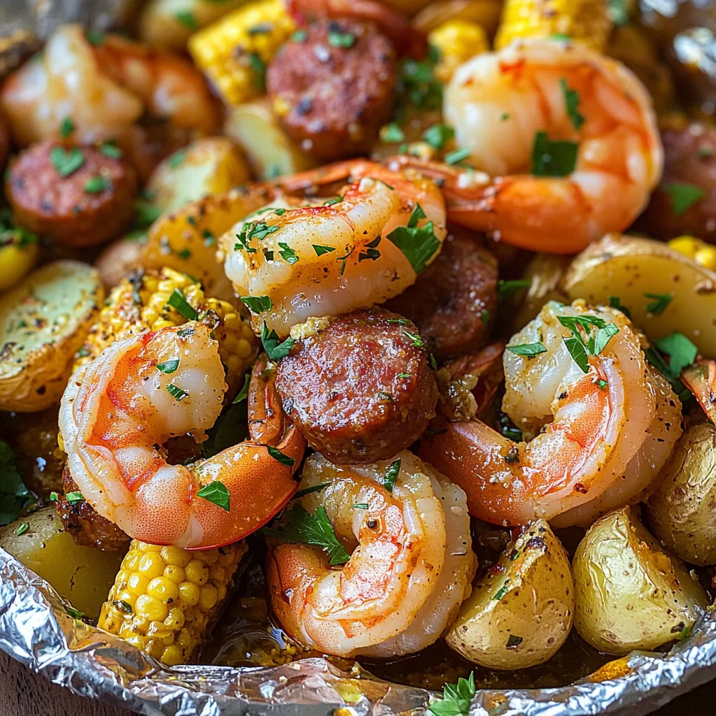 Grilled Shrimp Boil Packets