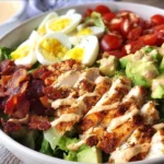 Paleo Chicken Cobb Salad with Buffalo Ranch {Whole30}