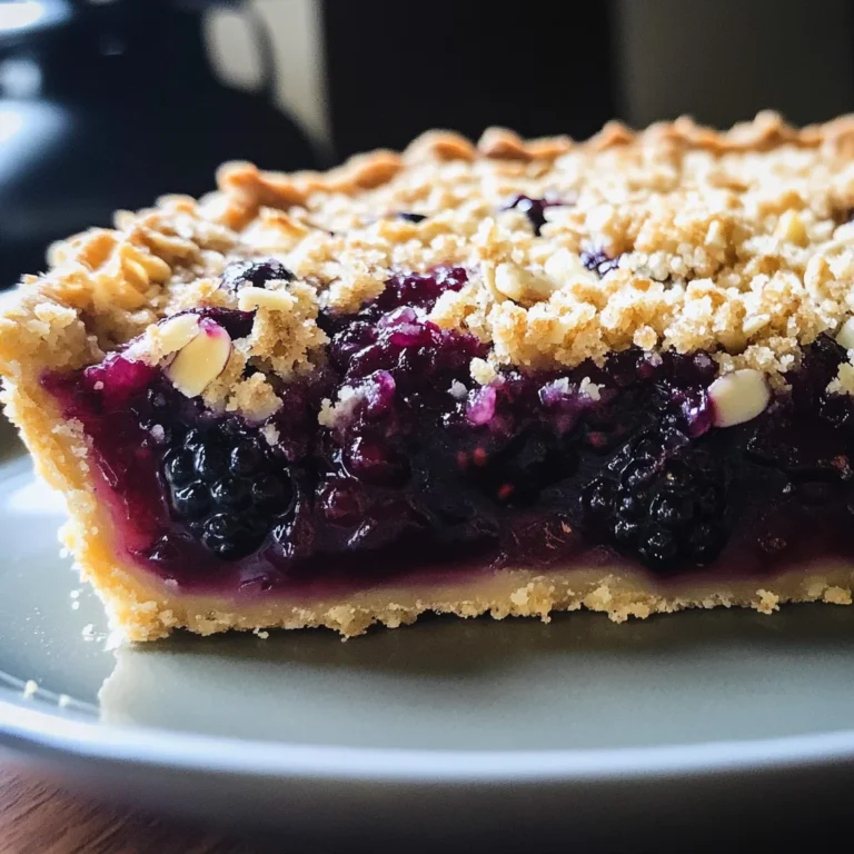 Almond Oat Crumble Blackberry Pie