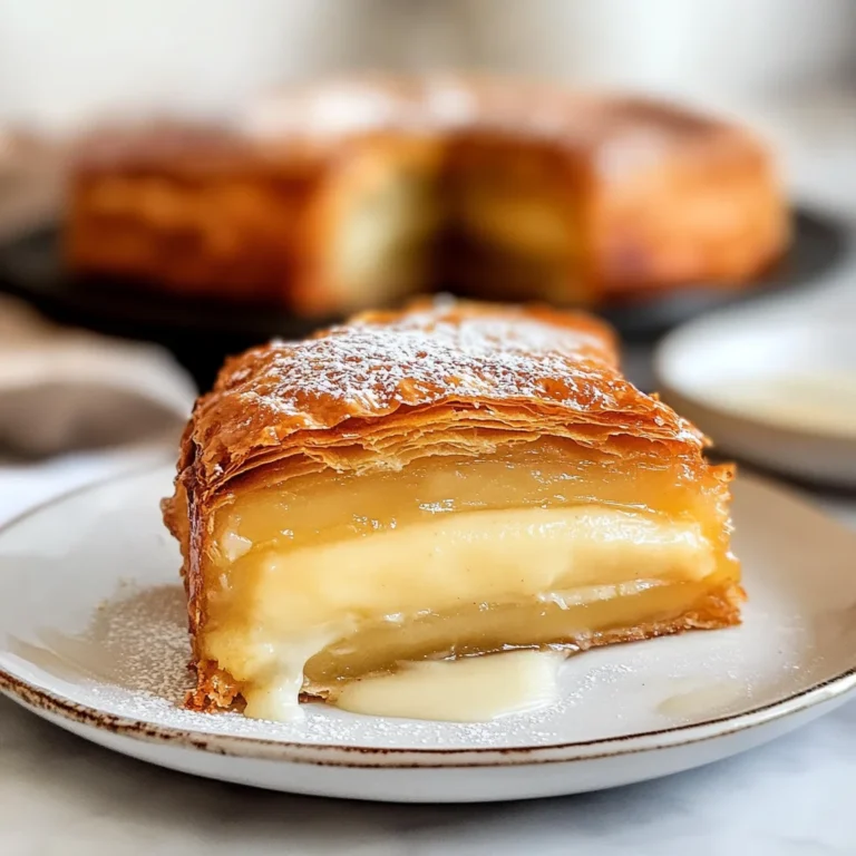 Apple Mille Feuille with Vanilla Custard (gluten-free)