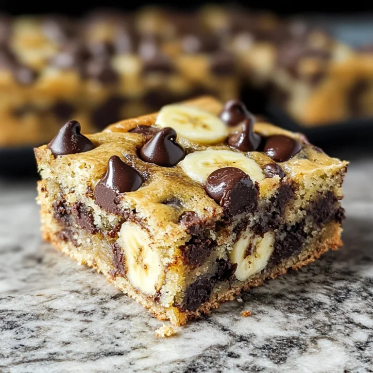 Chocolate Chip Banana Bars
