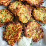 Crispy Zucchini Fritters Recipe (Kolokithokeftedes)