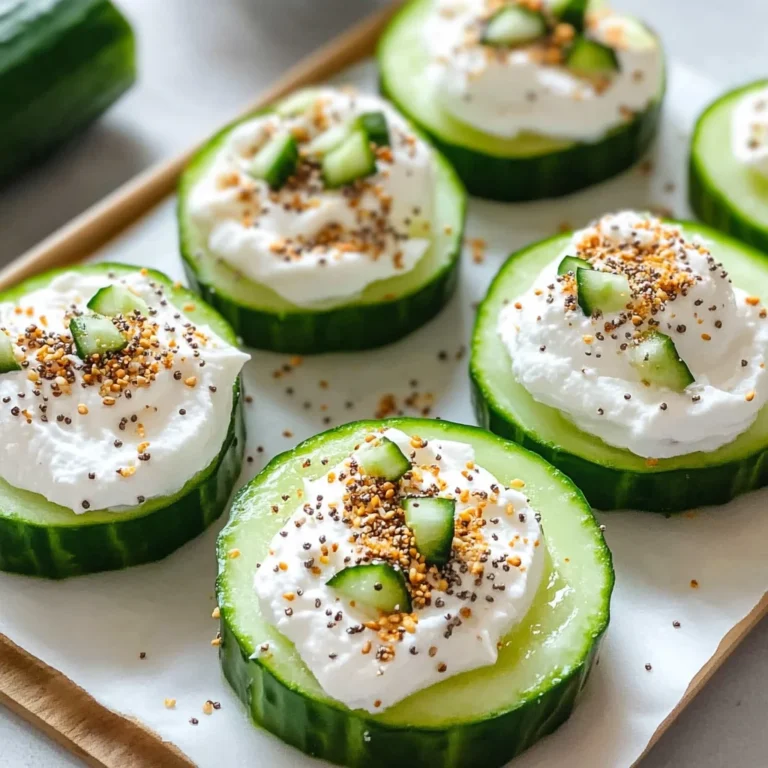 Everything Bagel Cucumber Bites