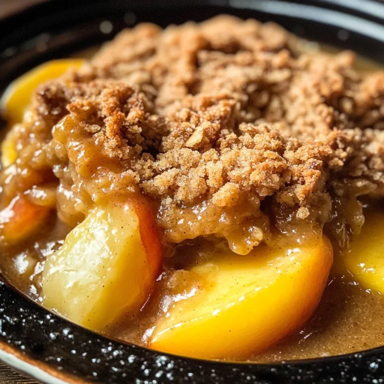 Fresh Peach Crisp Recipe (without Oats)