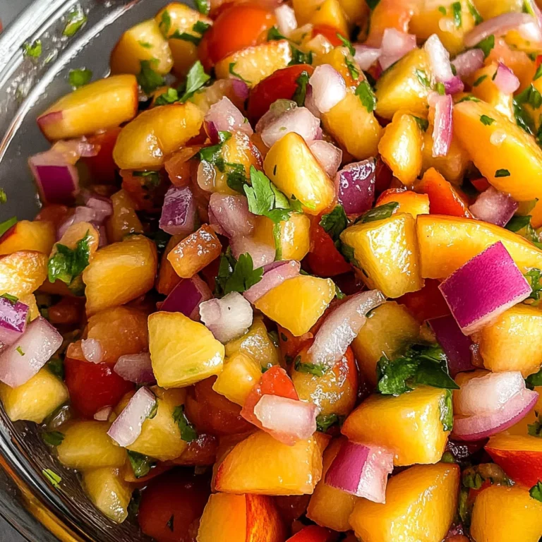 Fresh Peach Salsa