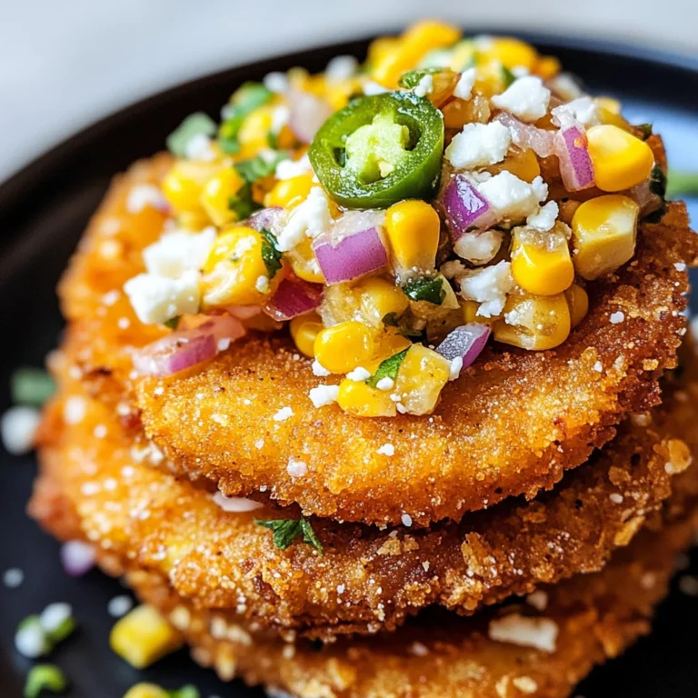 Fried Tomatoes with Corn Salsa