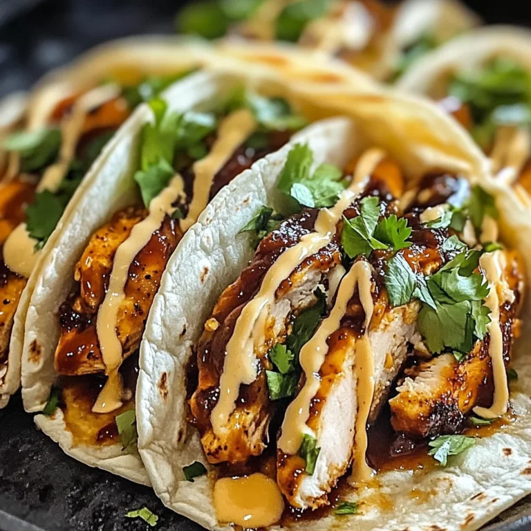 Garlic Butter Honey BBQ Chicken Tacos: Sweet, Savory & Irresistible!