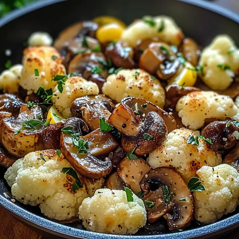Garlic Cauliflower Mushroom Skillet: Quick & Delicious Dish
