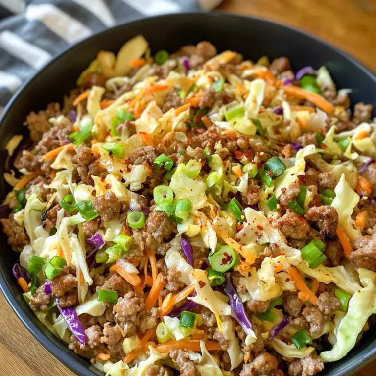 LOW-CARB EASY TO MAKE EGG ROLL IN A BOWL