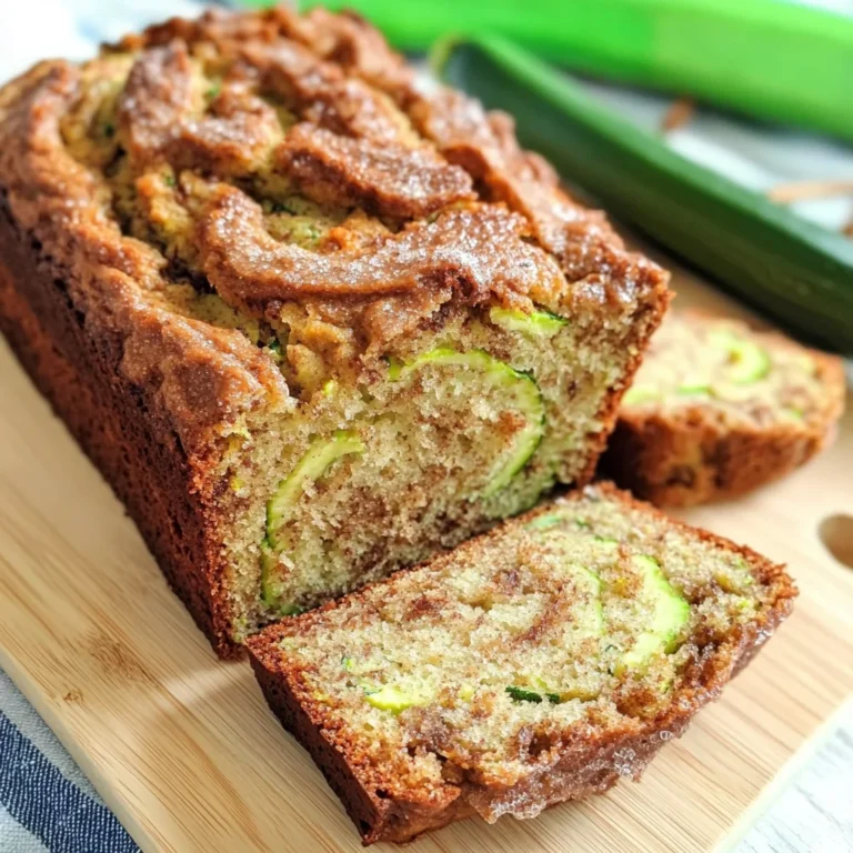 Moist and Delicious Cinnamon Swirl Zucchini Bread