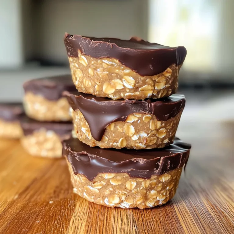 No Bake Peanut Butter Oat Cups
