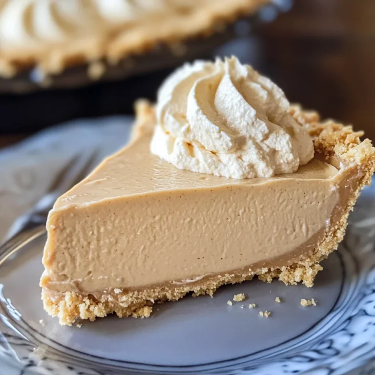 No Bake Peanut Butter Pie Recipe