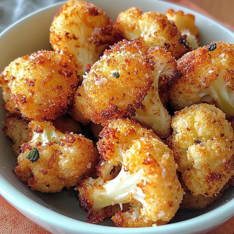 Parmesan Cauliflower Bites - Just 5 Ingredients