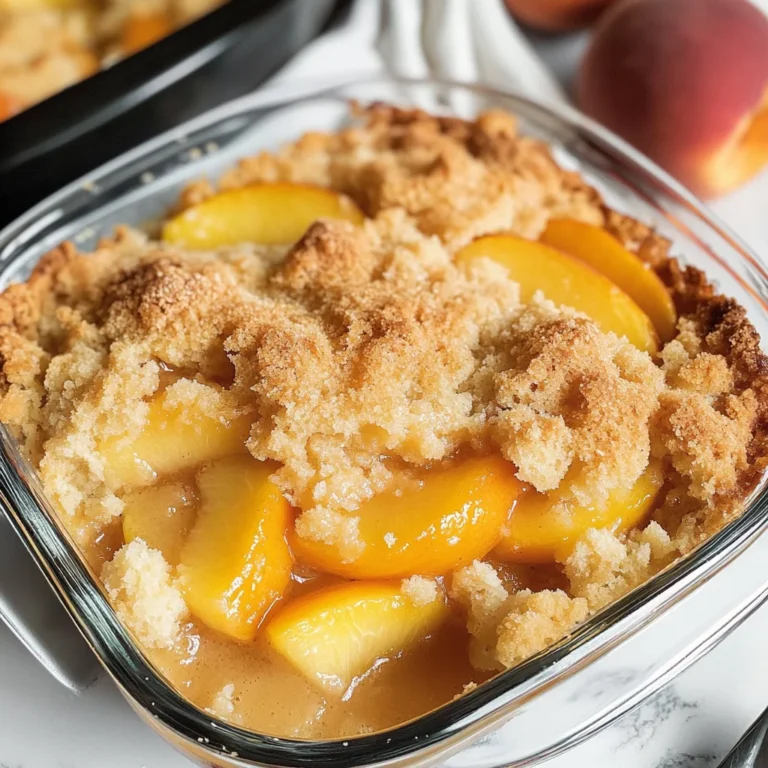 Peach Cobbler with Cake Mix