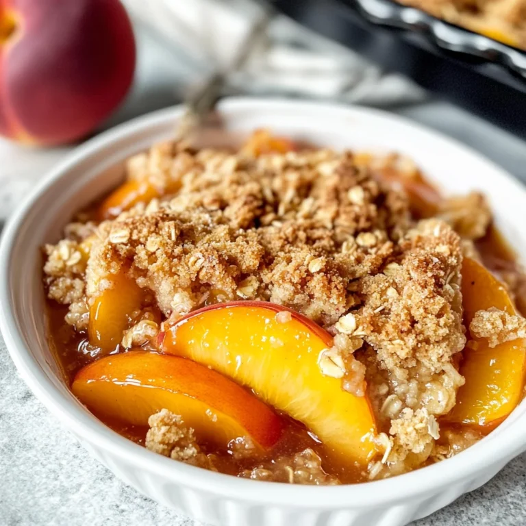 Peach Crisp Recipe
