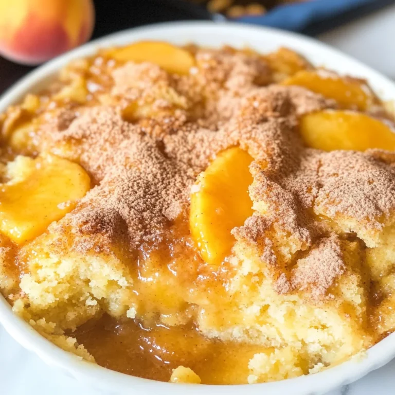 Peach Dump Cake