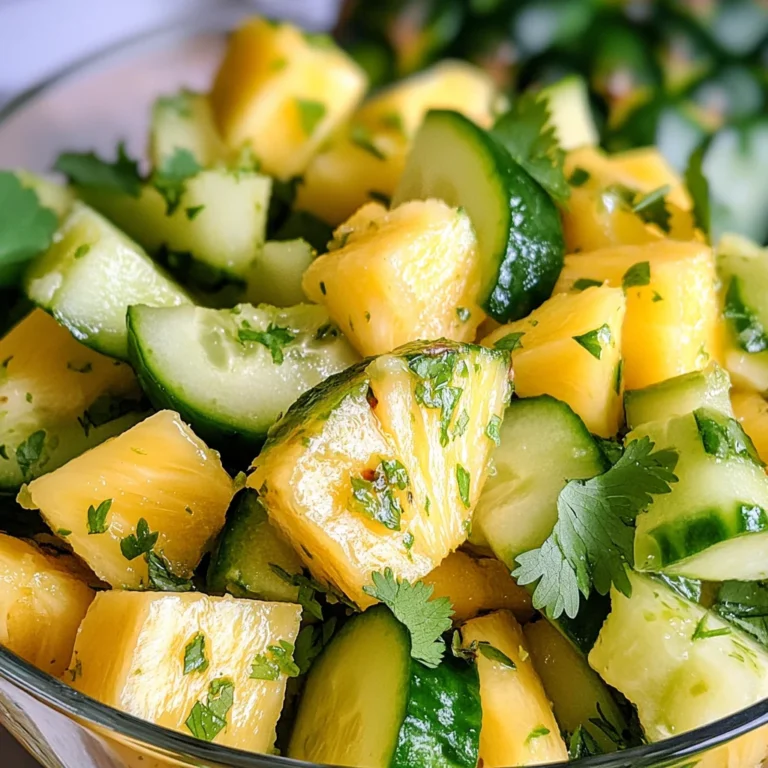 Pineapple Cucumber Salad