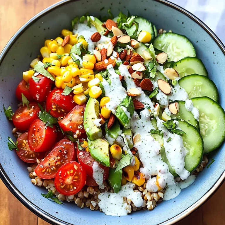 Rainbow Veggie Bowls with Jalapeño Ranch