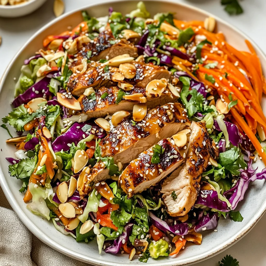 Sesame Chicken Cabbage Crunch Salad