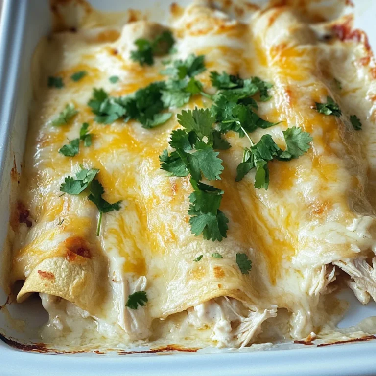 Skinny White Chicken Enchiladas