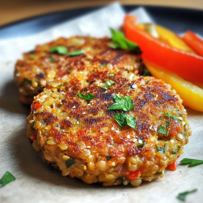 Spicy Vegan Lentil Cakes