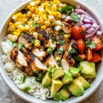 Street Corn Chicken Rice Bowl