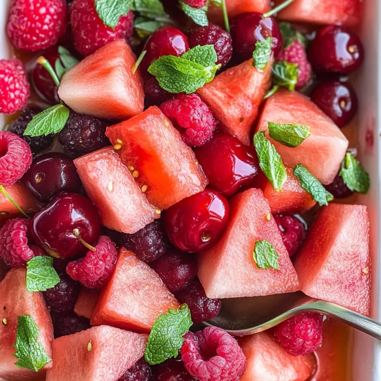 Watermelon Berry Fruit Salad
