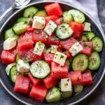 Watermelon Cucumber Salad Recipe