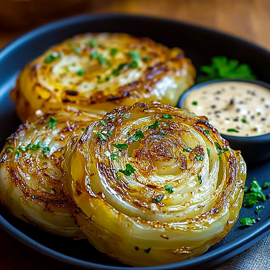 Oven Roasted Garlic Cabbage Steaks