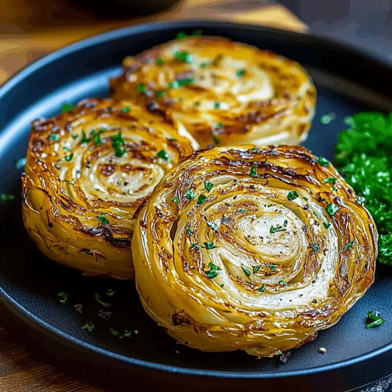 Oven Roasted Garlic Cabbage Steaks