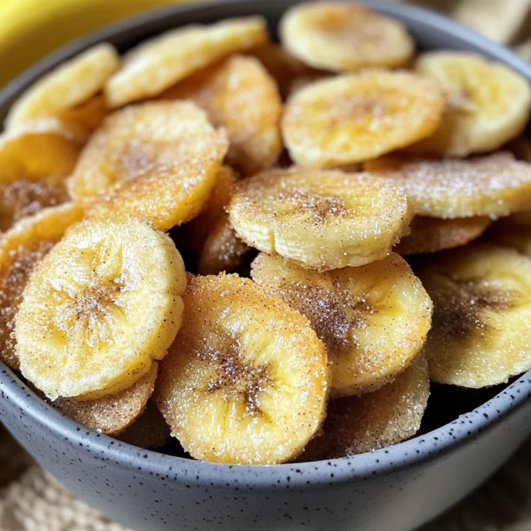 Air Fryer Cinnamon Banana Chips