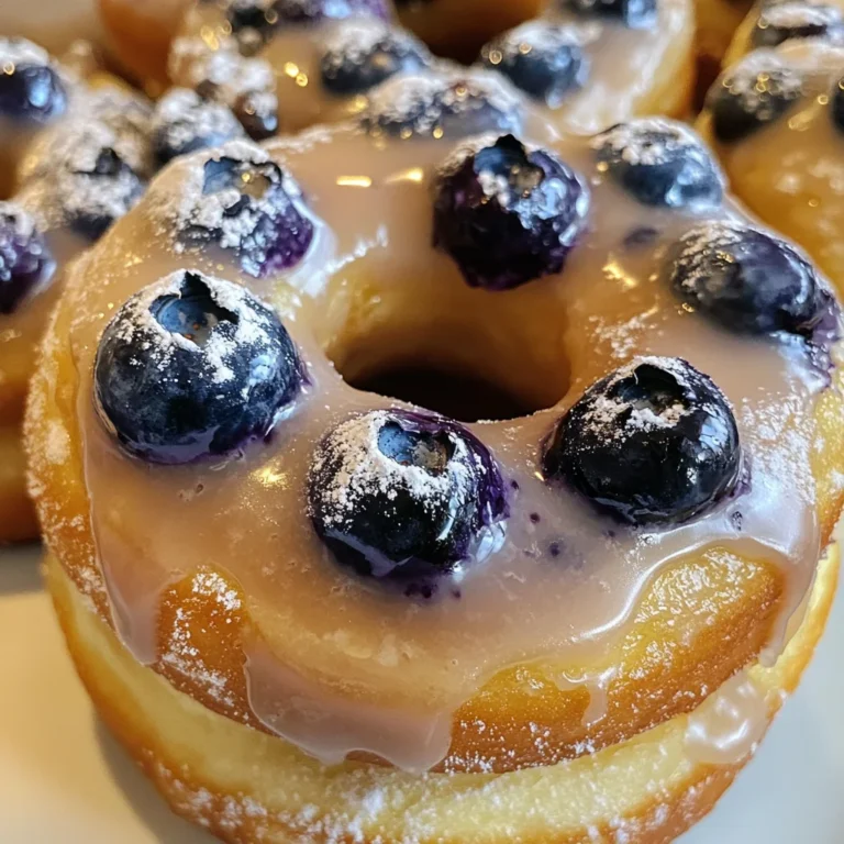 Baked Blueberry Donuts