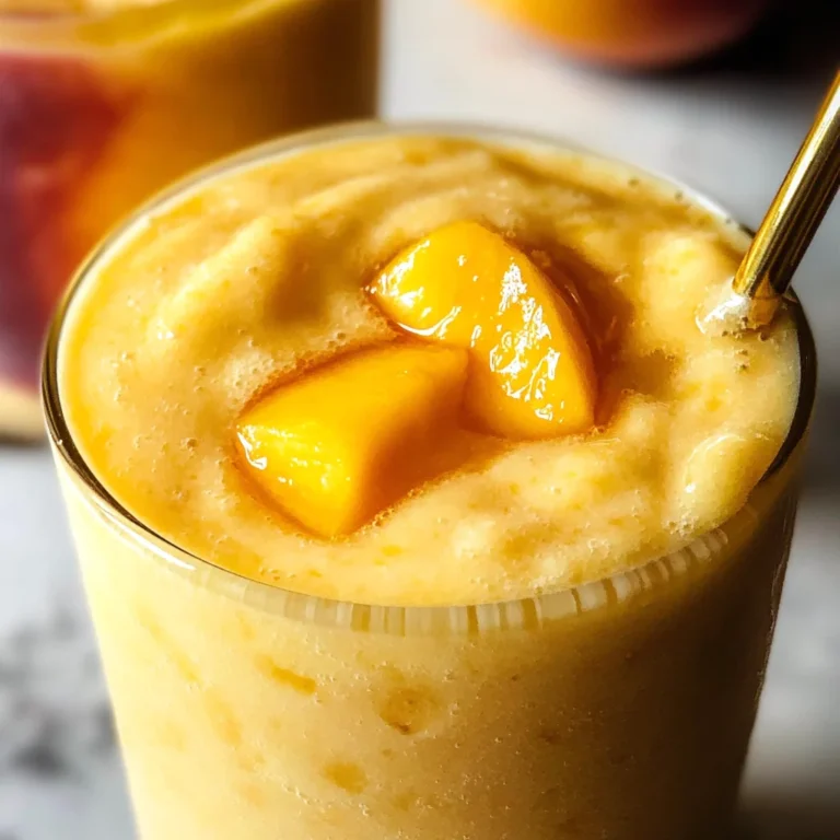 Banana Peach Smoothies